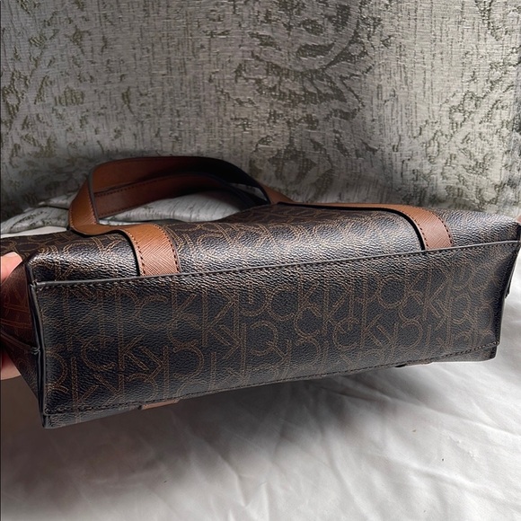 Calvin Klein Monogram Brown Tote - Picture 3 of 14